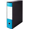 Pryma Registratore Raccoglitore Ufficio con Leva - Raccoglitore Protocolli A4 Robusto per Documenti (Azzurro, D8)