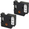 PRESTIGE CARTRIDGE 2x Nastro per Etichette compatibile per Dymo D1 40913 S0720680 Nero su Bianco 9mm x 7m per DYMO LabelManager 160 210D 220P 260P 280 360D 420P 500TS PnP LabelWriter 450 Duo