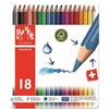 Caran D'Ache Fancolor - Scatola in metallo con 18 Matite colorate acquerellabili, colori assortiti