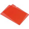 Generic Cartelline tipo L, confezione da 12 buste in plastica trasparente per documenti, formato A5, 20 x 16 cm, colore rosso