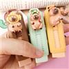 Generic 2 Pezzi Gomme Retrattili Capybara, Simpatiche Gomme Push-Pull in Gomma, Gomme per Matita per Studenti Amanti dei Capibara, Cancelleria per Scuola e Ufficio (Colore Casuale)