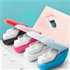 Generic Pinzatrice portatile senza graffette, senza graffette, fino a 4 fogli, colore: rosa
