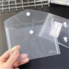 Generic 5 tasche riutilizzabili per timbri e fustelle, sacchetti trasparenti impermeabili per buste per adesivi, porta ricevute, cartelle per foto (orizzontale, 16 x 16,1 cm)