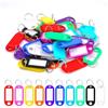 Generic 40 targhette portachiavi con finestra per etichette, in plastica, multicolore