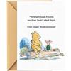 Generic Biglietto di auguri per amici, con orso Pooh, regalo di amicizia per migliori amici, biglietto di auguri per il tuo pensiero di te, regalo di compleanno