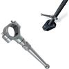 GFARDMOTO per cavalletti laterali per moto Ho&n&da Su&zu&ki, diametro asta 19 mm-23 mm, kit di estensione per cavalletto laterale per moto, parti di supporto per attrezzi e pedali (Titanio)
