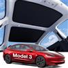 Wigoo Tesla Model 3 Parasole Tetto Nero | Never Sag, Nano Ice-Crystal Coatings, isolamento termico a 3 generazioni, 2020~2026 Highland