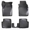 ASC Tappetini Auto Compatibili con FIAT PANDA 169 II serie dal 2003 al 2012, Gomma a Vaschetta, Protezione Poggiapiedi