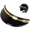 Nuyhadds Visiera Per Casco Da Moto - Protezione Per Visiera Per Cappelli Da Moto, Protezione Per Parasole Per Caschi | Visiera Per Caschi Con Design A Tre Clip, Per Caschi Stile Vintage Di Facile Ins
