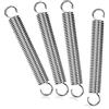 COM-FOUR® 4x Molle di trazione con doppi ganci, molla per tenda, caravan | accessori di fissaggio - molla di tensione parasole - molla in acciaio
