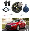 D'ANGELO 1988 Kit Ruotino di Scorta 16 compatibile con Mazda 2 Hybrid 5 fori (2021>) con Cric, Chiave, Guanti e Sacca