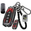 WUZUTU Custodia in metallo per chiave meccanica dell'auto, compatibile con Chery Tiggo X 4 7 8 9 Jaecoo j7 j8, accessorio per Ebro S400 S700 S800 S900, 4 pulsanti, B nero