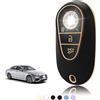 TOOMUME Cover Chiave TPU, Custodia Chiave Adatto per Mercedes Benz C/E/G/S Classe W223 W206 S300 S350 S400 S450 S350L S400L S450L S500L Maybach, Copri Chiavi Guscio Chiave Auto Telecomando - Smart Key