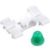 Qiilu Clip di fissaggio per auto, 50 pezzi in plastica bianca per modanature per porte auto in plastica, fissaggi di ritenuta, attacchi adatti per Serie 3 E36 E46