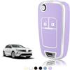 TOOMUME Cover Chiave Auto per Opel Vauxhall Corsa E D Adam Astra J Mokka X | Silicone Morbido, Antiurto, Anticaduta, Antigraffio, Custodia Protettiva Chiave per Insignia A Zafira C Meriva B, 2 Tasti