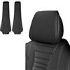 WZKSZMEFG 2 Pezzi Copri Poggiatesta Auto,per Land Rover Freelander 2 10-14 copripoggiatesta Antipolvere, Lavabili per Dedili Auto Protezione Decorazione Accesso,A