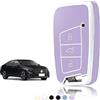 TOOMUME Cover Chiave Auto per VW Passat B8 Skoda Kodiaq Karoq Seat Ateca | Silicone Morbido, Antiurto, Anticaduta, Antigraffio, Custodia Protettiva Chiave per T-Roc T-Cross Tiguan Polo Superb Fabia