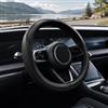 Generic Coprivolante in pelle microfibra, antiscivolo, adatto per auto da 14,5 a 15 pollici, universale, nero
