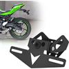 BIUGERCN Staffa Targa Moto per Kawasaki Ninja 400/500 2018-2024 Z400 2019-2022 | Supporto Targa, Montaggio Stabile, Struttura Staffa per Moto Stradale