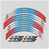 Pipeko Per HONDA X-ADV XADV750 Xadv 750 Moto Cerchio Esterno Adesivi Ruote Pellicola Bordo Riflettente Decalcomanie Pneumatico Decorazione Sticker (Color : 3L Red Bule White)