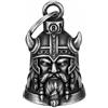 MOCY BELL - Campanellino per moto Viking Spirit Vintage - Guerriero vichingo nordico - Campanellino portafortuna, in acciaio inossidabile 316L