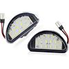 Generic Per Toyota Per Aygo 2005 2006 2007 2008 2009 2010 2011 2012 2013 2014 Numero Di Licenza LED Luce Targa 12V Bianco 81270-0H010 2pcs Luci Targa Lampade