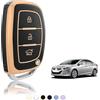 TOOMUME Cover Chiave Auto per Hyundai i20 i40 i10 i30 ix35 Tucson Ioniq | Silicone Morbido, Antiurto, Anticaduta, Antigraffio, Custodia Protettiva Chiave per ix20 Bayon Kona Santa Fe Elantra, Smart