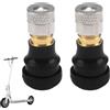 Fanxaolnes alvola Tubeless per Monopattino Ninebot Max G30, Xiaomi M365 PRO 2 e Altri Modelli - Kit di 2 Valvole con Adattatore, Forte durata e alta sicurezza
