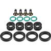 Partuto Kit O-Ring Iniettore Carburante Per Suzuki GSXR1000 2002 4 Set | Colore Nero E Verde, Materiale Gomma NBR Metallo Plastica, Tenuta Vuoto Pressione, Dimensioni Anello 8x12mm, Non Originale