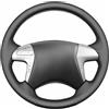 Generic Coprivolante per auto per Toyota Fortuner Hilux 2012-2015 | Coprivolante in pelle per auto cucito a mano