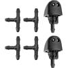 Partuto Kit Ugello Lavavetro Per Vauxhall Vivaro 00-14 1 Set | Nero, Plastica, OE 93160047, Per Opel Vivaro 01-14, Per Renault Trafic II 01-14, 4 Connettori A T