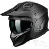 ILM Casco da Moto per Uomo e Donna Omologato ECE22.06 Modulare Jet Vintage Retrò Scooter ATV per Adulti con Visiera HS711