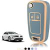 TOOMUME Cover Chiave Auto per Opel Vauxhall Corsa E D Adam Astra J Mokka X | Silicone Morbido, Antiurto, Anticaduta, Antigraffio, Custodia Protettiva Chiave per Insignia A Zafira C Meriva B, 2 Tasti