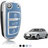 TOOMUME Cover Chiave Auto per Audi A1 Sportback S Line A3 8V 8P Q2 Q3 Q7 | Silicone Morbido, Antiurto, Anticaduta, Antigraffio, Custodia Protettiva Chiave per A4 A6 S3 S1 S5 S8 RS3 TT Seat Exeo Leon