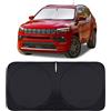 INSAUTO Parasole per parabrezza Jeep Compass 2017-2025 2026 | Custom fit Compass Front Window Shade Cover Scudo Pieghevole Parasole Blocchi Raggi UV Mantenere Auto Cooler Accessori