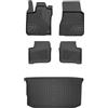MOTOS Set di tappetini in gomma e tappetini per il bagagliaio per Smart Forfour II 2014-2020 Migliorare il comfort di viaggio con tappetino antiscivolo auto 3D- tappetini per tutte le stagioni auto, p