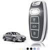TOOMUME Cover Chiave Auto per Audi A3 8Y Sportback A6 C8 C7 A4 A5 A7 A1 Q8 | Silicone Morbido, Antiurto, Anticaduta, Antigraffio, Custodia Protettiva Chiave per Q3 Q4 Q5 Q7 S3 S6 RS Etron Quattro S Line