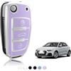 TOOMUME Cover Chiave Auto per Audi A1 Sportback S Line A3 8V 8P Q2 Q3 Q7 | Silicone Morbido, Antiurto, Anticaduta, Antigraffio, Custodia Protettiva Chiave per A4 A6 S3 S1 S5 S8 RS3 TT Seat Exeo Leon