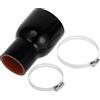 A ABSOPRO Tubo Refrigerante in Silicone 1 Pz Nero Rosso per Auto | Colore Nero, Rosso, Diametro Interno 51-76mm, Lunghezza 127mm, Con 2 Morsetti, Per Raffreddamento, Olio, Freni, Antigelo