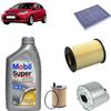 OP Kit tagliando 4 filtri + 4L olio Mobil FE 5W30 per Ford Focus III 1.6 TDCi gasolio 2010-2019
