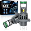 KaiDengZhe H4 LED Lampadina per Fari con Mini Lente Proiettore, 2 PZ 12V 80W 21000LM 800% più Luminosa Lampadina H4 LED, 6500K 1:1 Dimensioni 9003 HB2 LED Lampadine per Fari Anteriori con Ventola