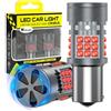 KaiDengZhe 1156 BA15S LED Lampadina con Ventola, Senza Errori CANBUS 3000LM 28W Rosso 7506 1141 P21W LED per luce di Retromarcia, Stop, Posteriore Antinebbia, Indicatore di Direzione - 2 PZ