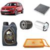 OP Kit tagliando 4 filtri + 5L olio IPC 5W30 X per Volkswagen Polo Polo 6R 6C 1.2 TDI