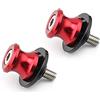 RockMute Forcellone Spools Sliders Per DUCATI Multistrada 950/S 2017 2018 2019 2020 MTS950 Moto Posteriore Bobine Vite Bolt 8mm (Rosso)