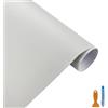 MIDERDO Pellicola Auto Opaco Bianco 30×300cm - Pellicola Autoadesiva in Vinile Car Wrapping Pellicola Protettiva Senza Bolle, Resistente ai Graffi e Ai Raggi UV - Rivestimento Impermeabile per Veicoli Incl