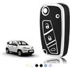 TOOMUME Cover Chiave Auto per Fiat Panda Grande Punto Lancia Ypsilon Musa | Silicone Morbido, Antiurto, Anticaduta, Antigraffio, Custodia Protettiva Chiave per Citroen Nemo Qubo Ducato Fiorino Stilo