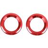 YSQIFBABD 2 Pezzi Altoparlante Auto Cerchio Rivestimento Copertura Altoparlante Audio Rivestimento Anello Decorativo Per Civic 10th 2016-2019 Car Interior(Rosso)