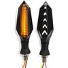 Zcera Portatarga Moto Per Kawasaki Z125 Per NINJA Z 125 2019 2020 2021 2022 2023 2024 Portatarga Per Moto LED Indicatori Di Direzione Porta Targa Moto(F light)