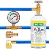 FixClima Gas Refrigerante R1234YF per Sistemi di Aria Condizionata Automobili dal 2016 - Kit 4in 1 con Manometro e Rilevamento UV
