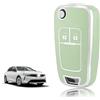 TOOMUME Cover Chiave Auto per Opel Vauxhall Corsa E D Adam Astra J Mokka X | Silicone Morbido, Antiurto, Anticaduta, Antigraffio, Custodia Protettiva Chiave per Insignia A Zafira C Meriva B, 2 Tasti